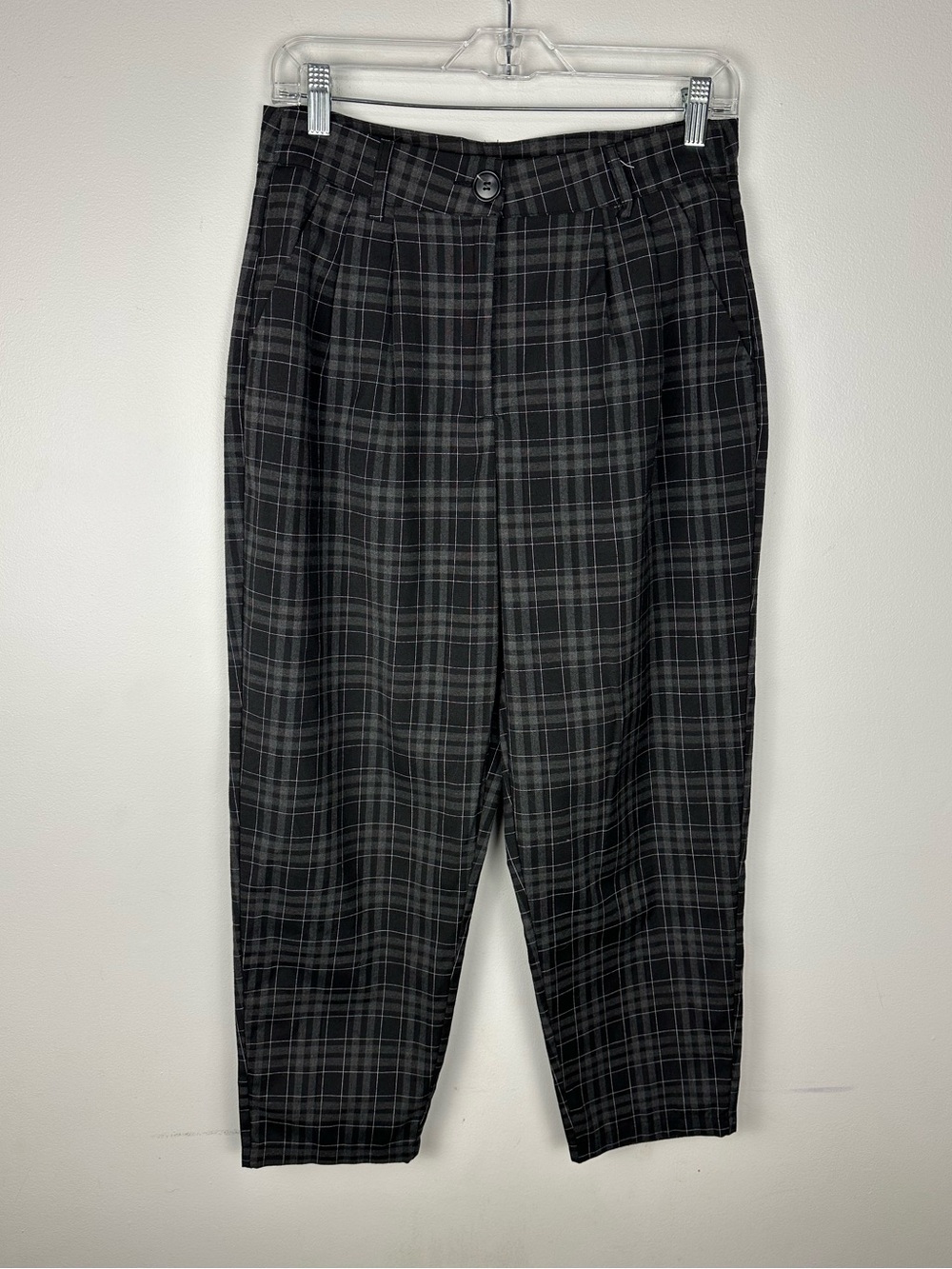 Disturbia Checkmate Wide Leg Culotte Trousers Black Goth Women’s Sz 8 - Picture 2 of 7